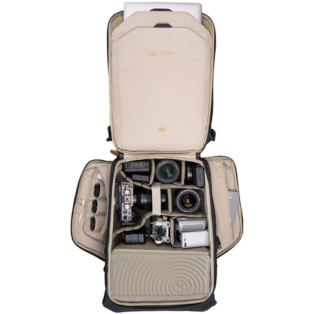 Mochila PGYTECH OneGo 2 (Negro, 25L) - vista frontal