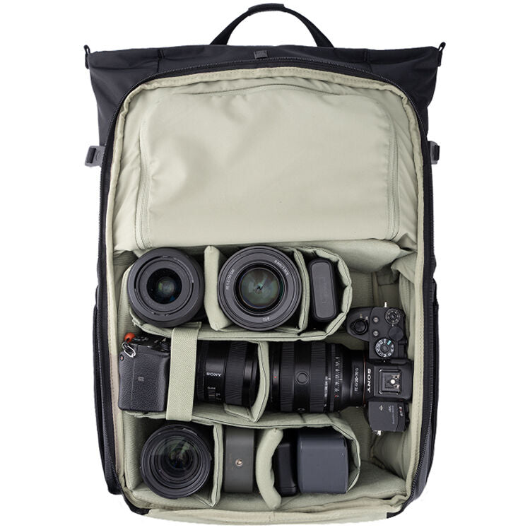 Mochila PGYTECH OneGo Roamer Tech (Matte Negro, 18L) - vista frontal