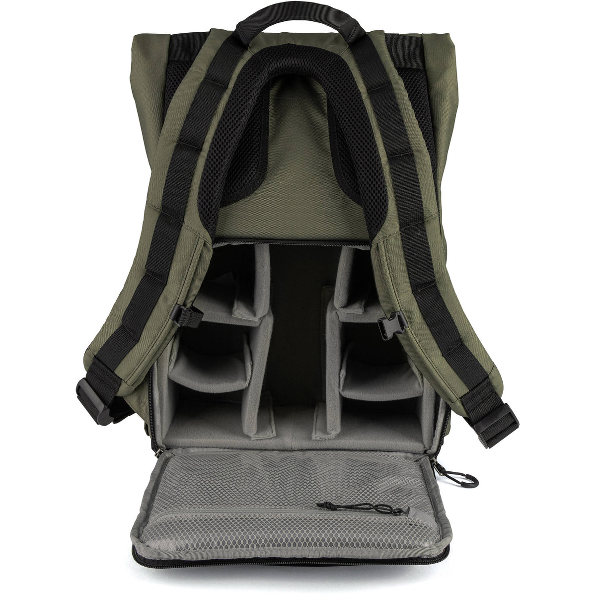 Mochila ProMaster Jasper 2.0 Rolltop (16.5L, Verde) - vista trasera