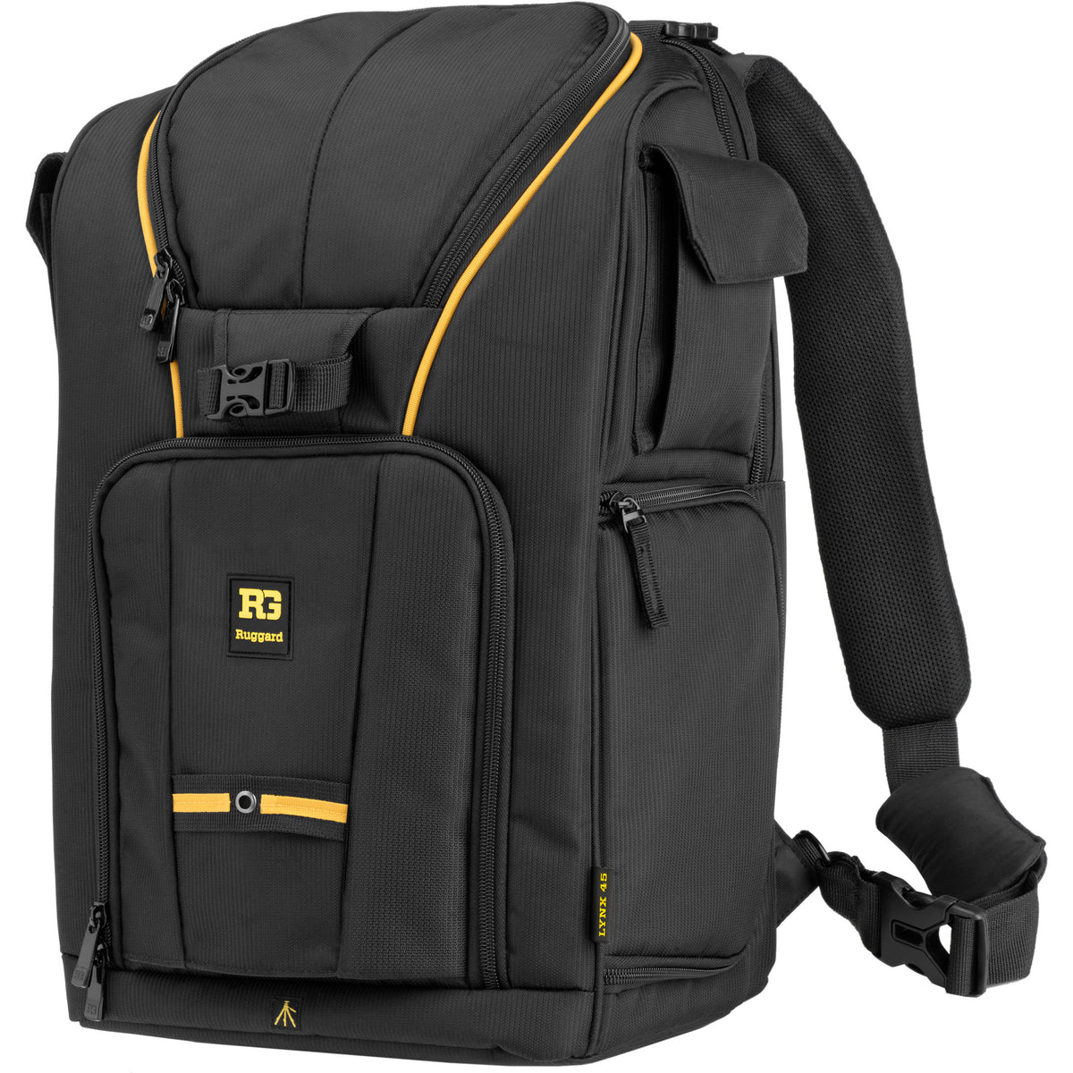 Mochila Ruggard Lynx 45 SlingPack para y 13" Laptop (Negro, Chico) - vista trasera