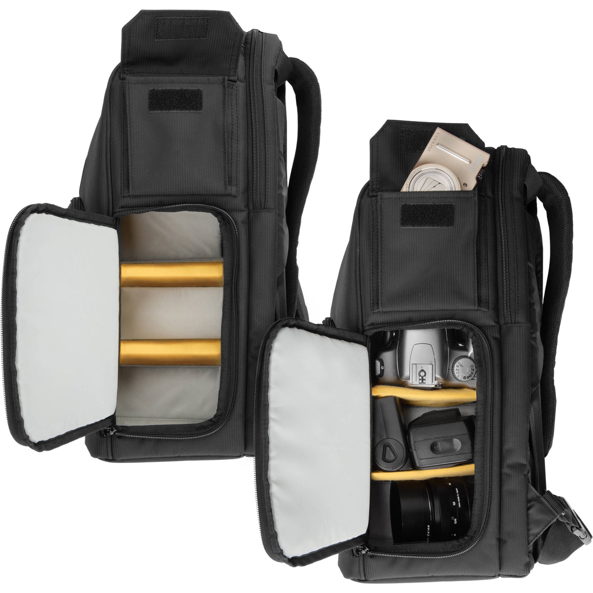 Mochila Ruggard Lynx 45 SlingPack para y 13" Laptop (Negro, Chico) - en uso