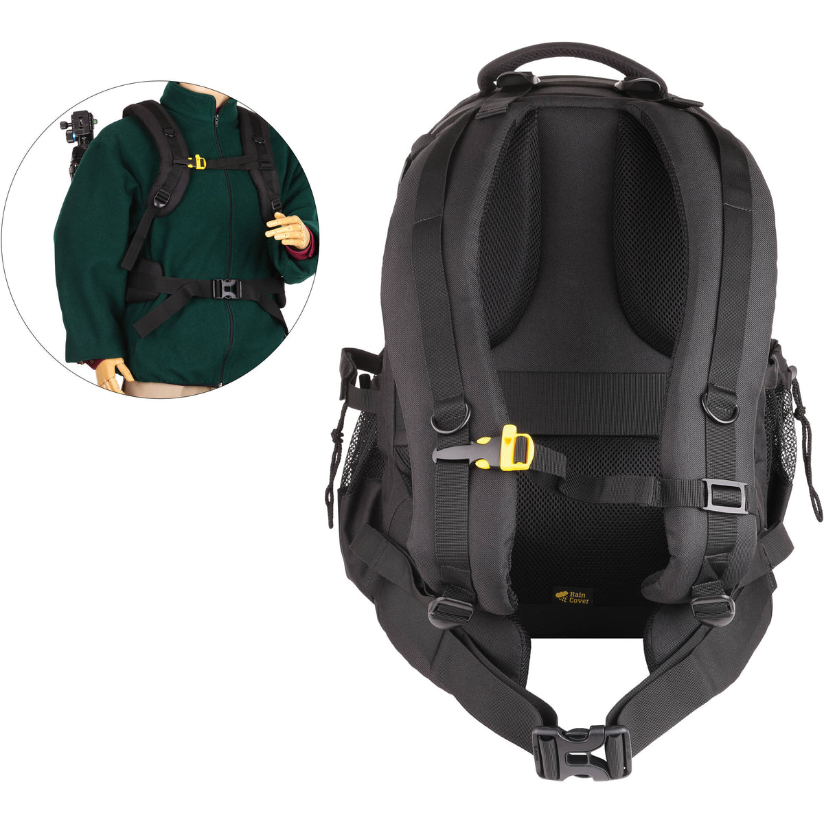 Mochila Ruggard Thunderhead 55 & Laptop (Negro) - en uso