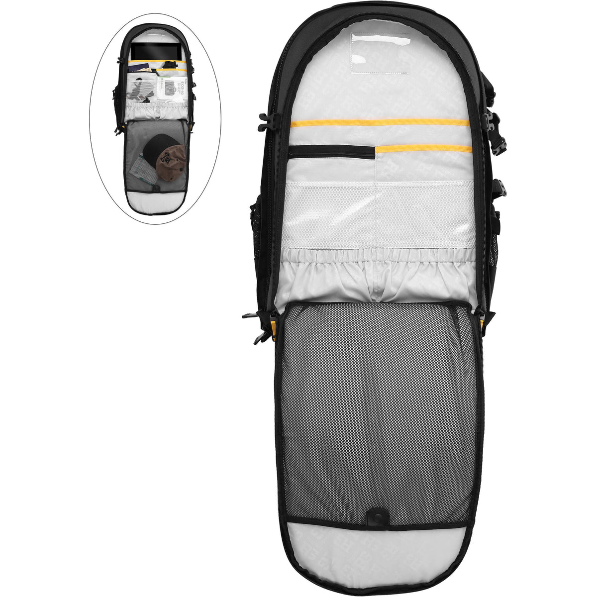 Mochila Ruggard Thunderhead 75 & Laptop (Negro) - en uso