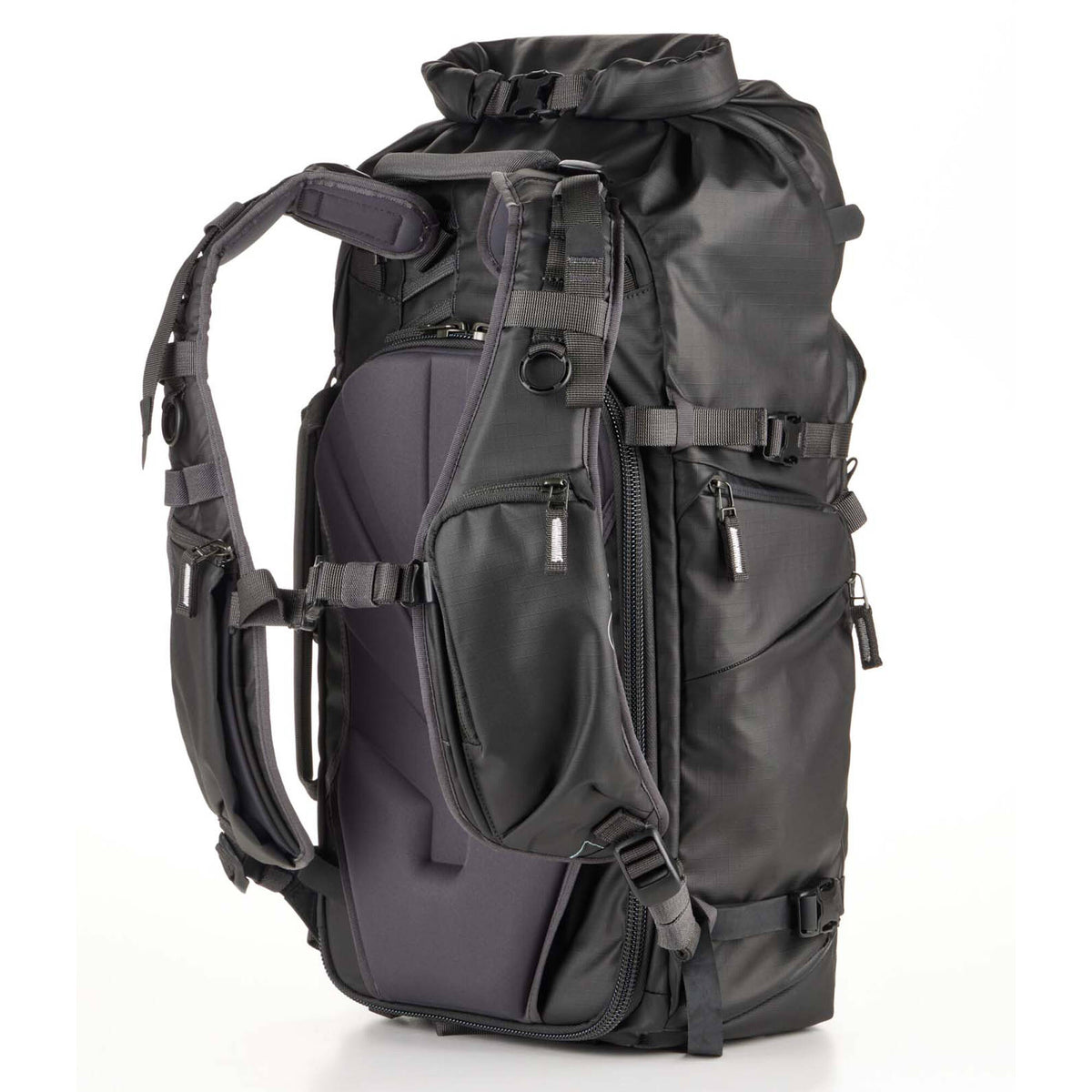Mochila Shimoda Designs Action X25 V2 Starter Kit (Amarillo, 25L) - vista trasera
