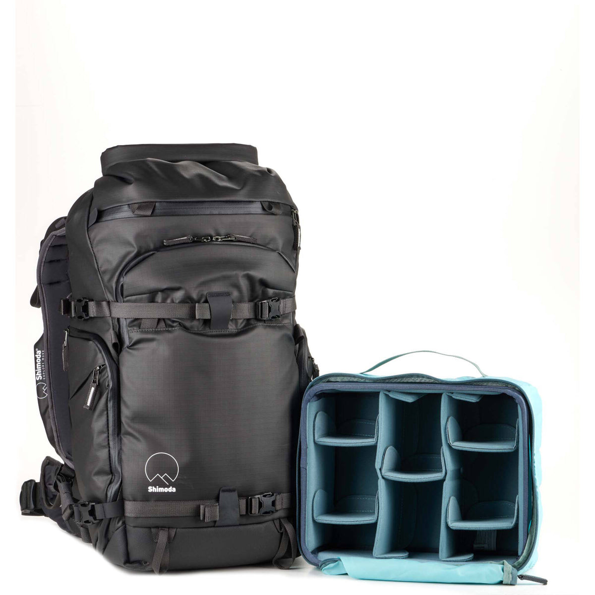 Mochila Shimoda Designs Action X25 V2 Starter Kit (Negro, 25L) - vista lateral