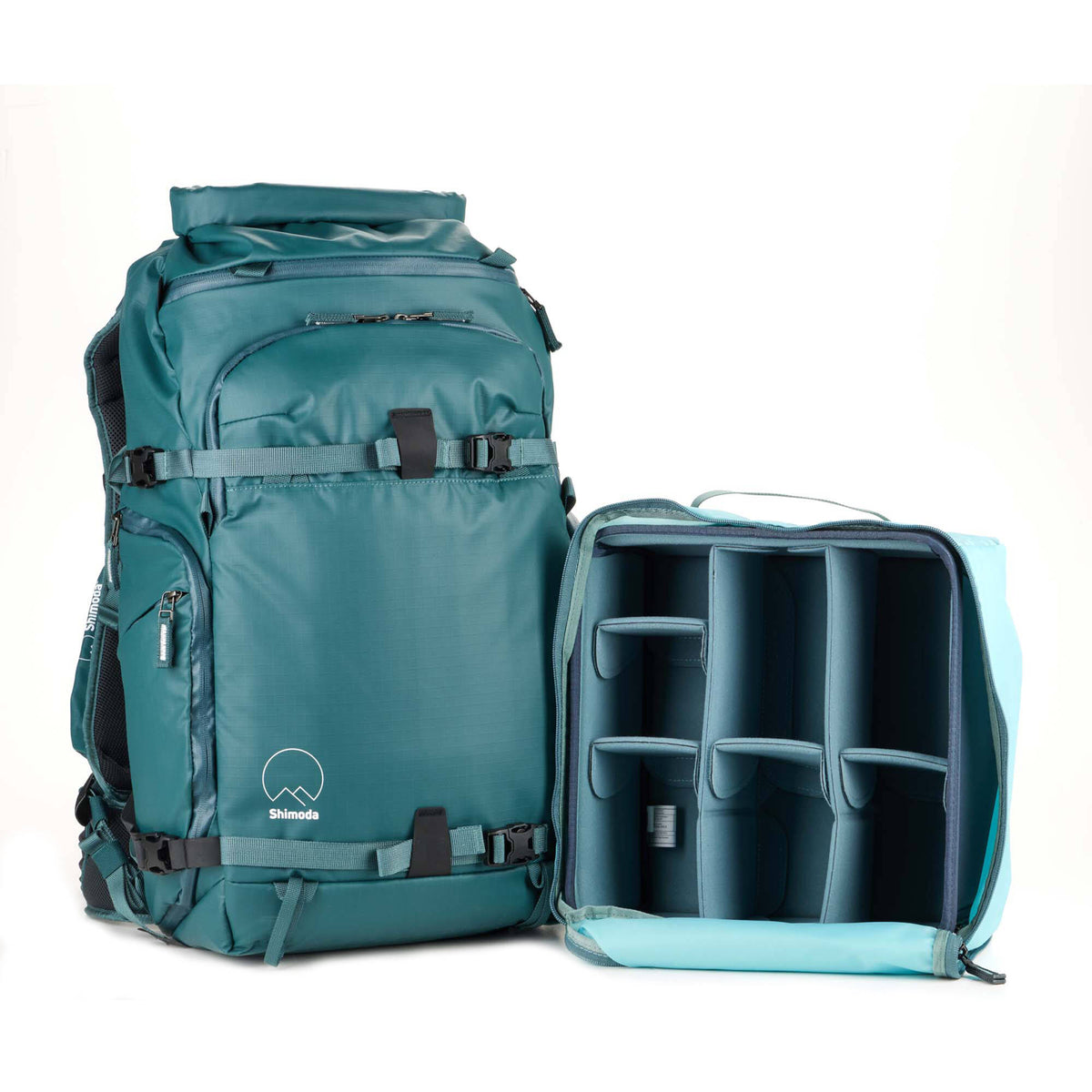 Mochila Shimoda Designs Action X30 V2 Women's Starter Kit (Teal, 30L) - vista lateral
