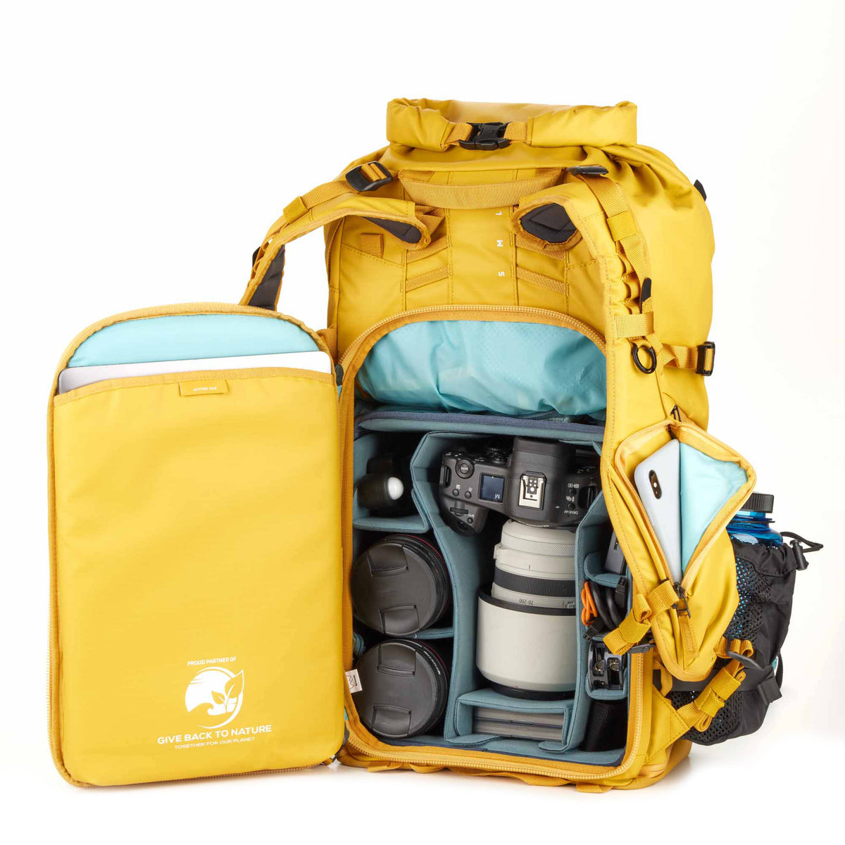 Mochila Shimoda Designs Action X40 V2 (Amarillo, 40L) - vista lateral