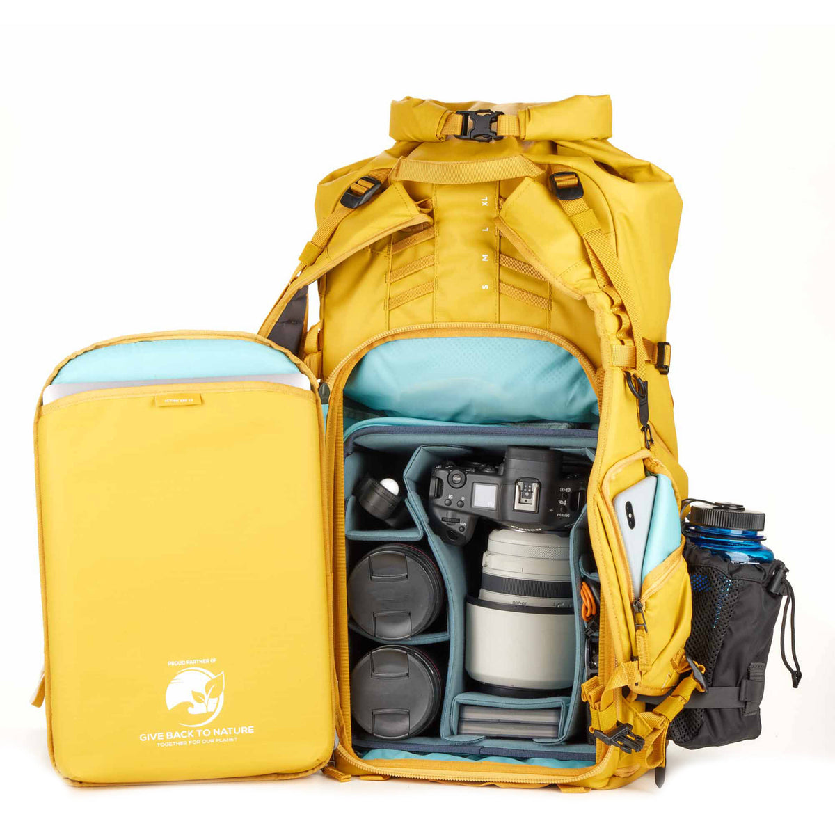 Mochila Shimoda Designs Action X50 V2 (Amarillo, 50L) - vista lateral