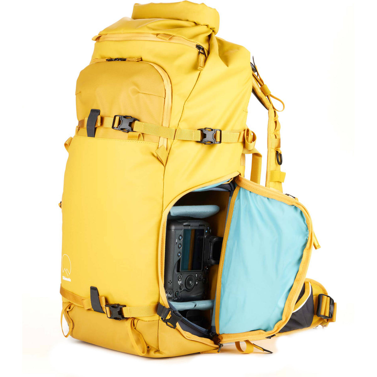 Mochila Shimoda Designs Action X50 V2 (Amarillo, 50L) - puertos y conexiones