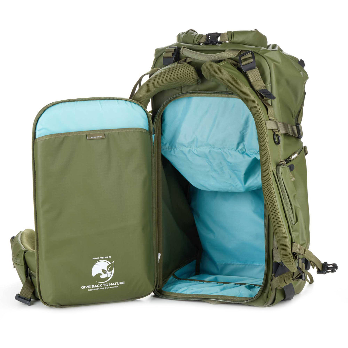 Mochila Shimoda Designs Action X70 HD (Army Verde) - vista lateral