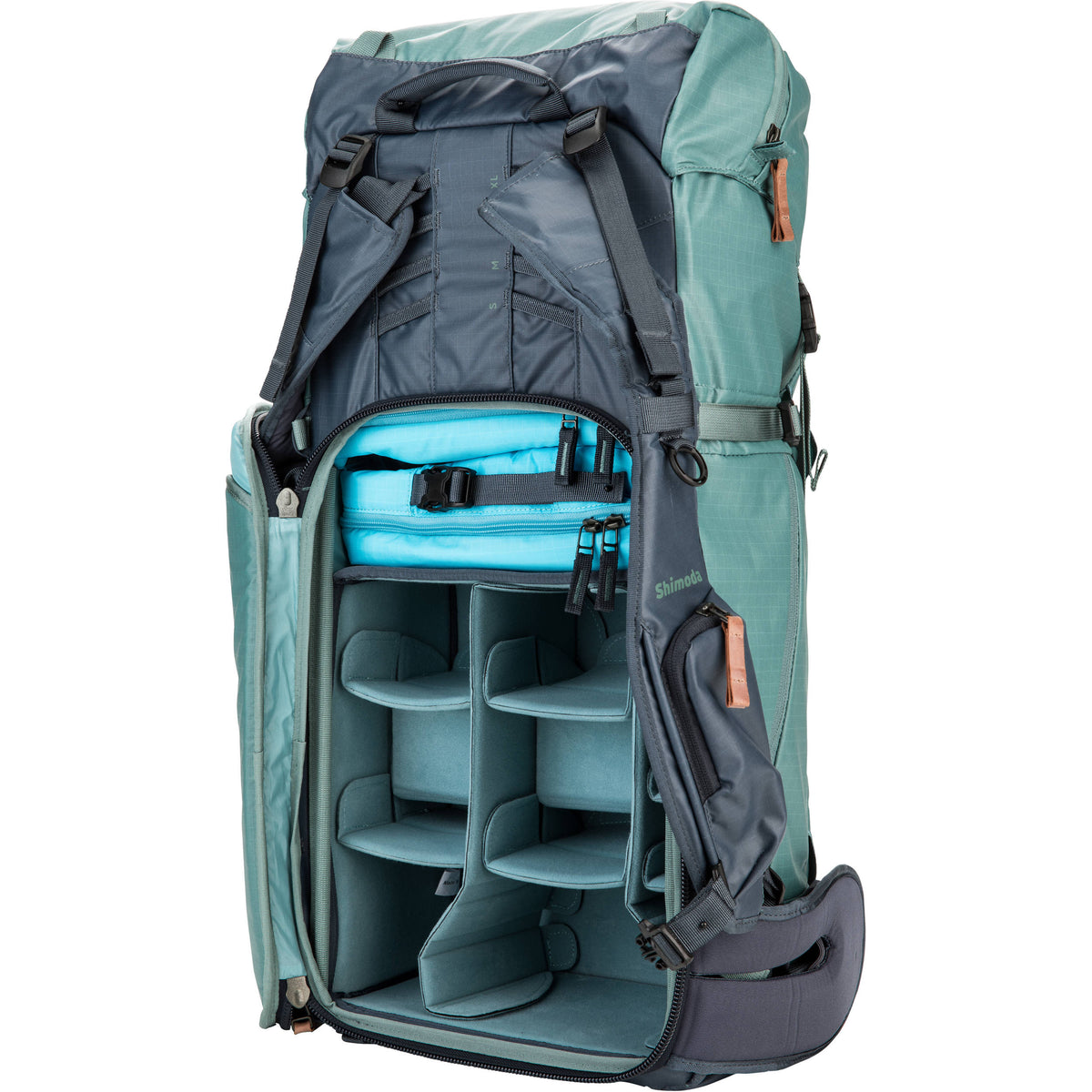 Mochila Shimoda Designs Explore 60 (Azul Nights) - vista trasera