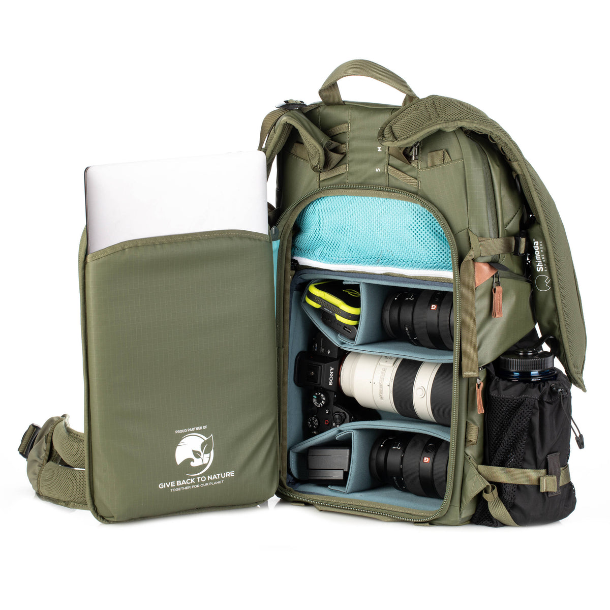 Mochila Shimoda Designs Explore v2 30 Photo (Army Verde) - vista lateral