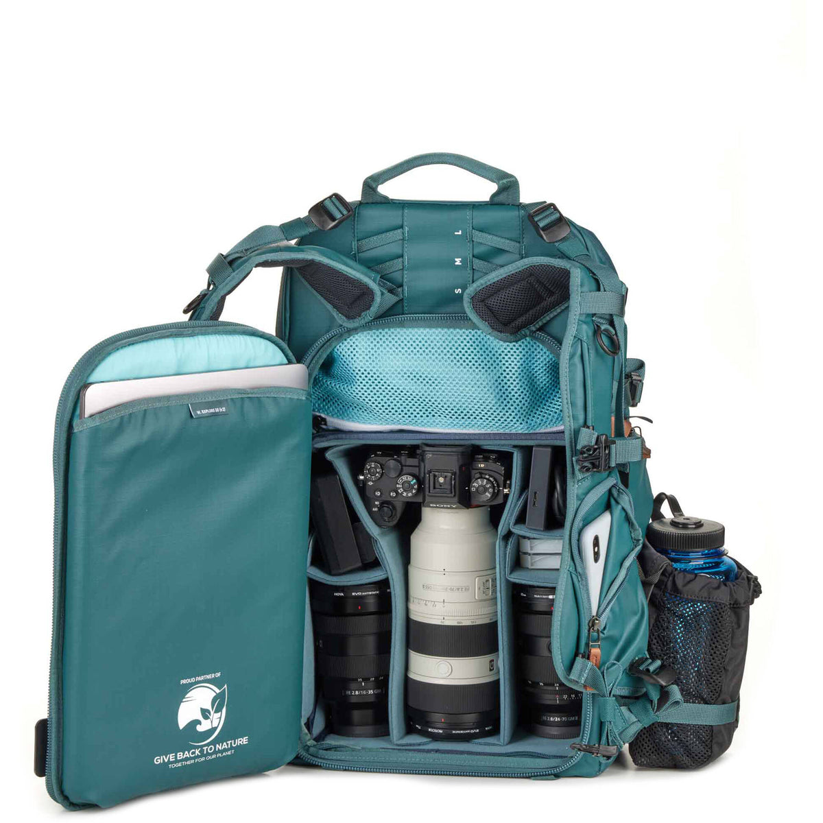 Mochila Shimoda Designs Explore V2 30 Women's Starter Kit (Teal, 30L) - puertos y conexiones