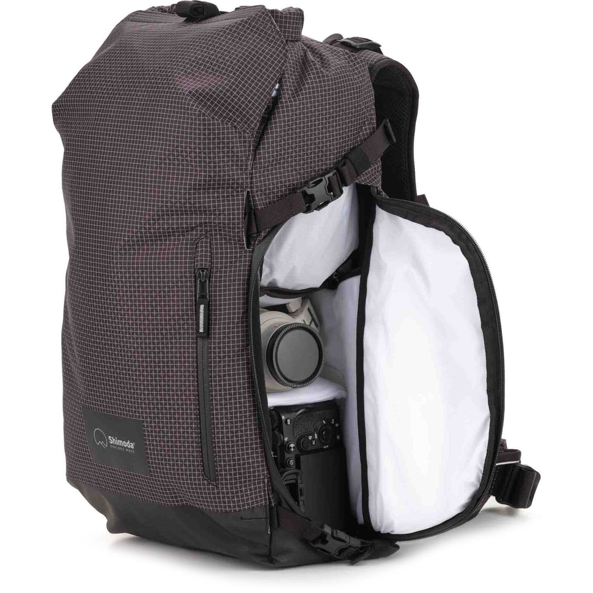 Mochila Shimoda Designs Sidecountry 28 (Negro/Blanco) - vista frontal