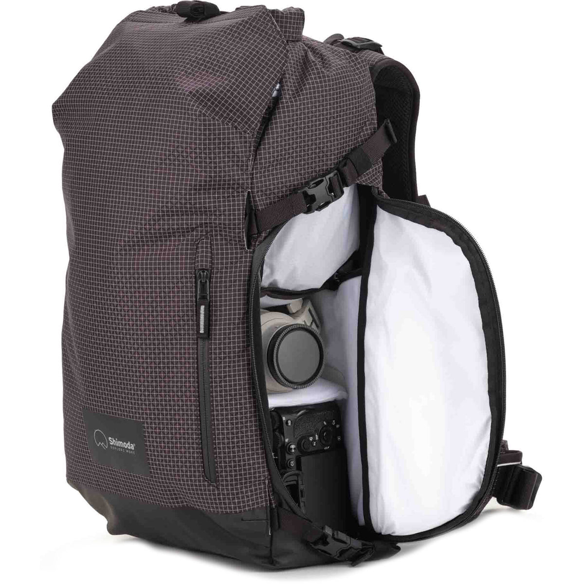 Mochila Shimoda Designs Sidecountry 28 Women's Starter Kit (Negro/Blanco) - vista trasera