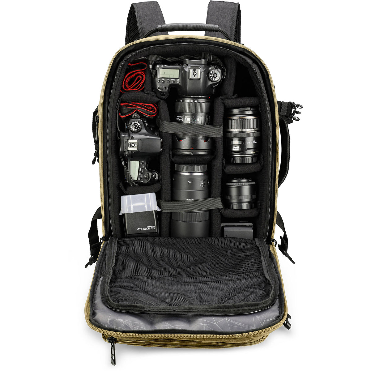 Mochila Swissdigital Berg Pro XL (Dark Khaki, 37L) - detalle