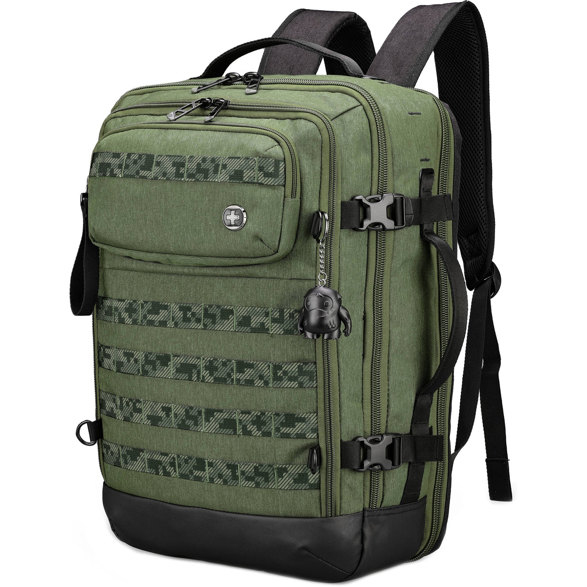 Mochila Swissdigital Berg Pro XL (Dark Verde, 37L) - vista trasera