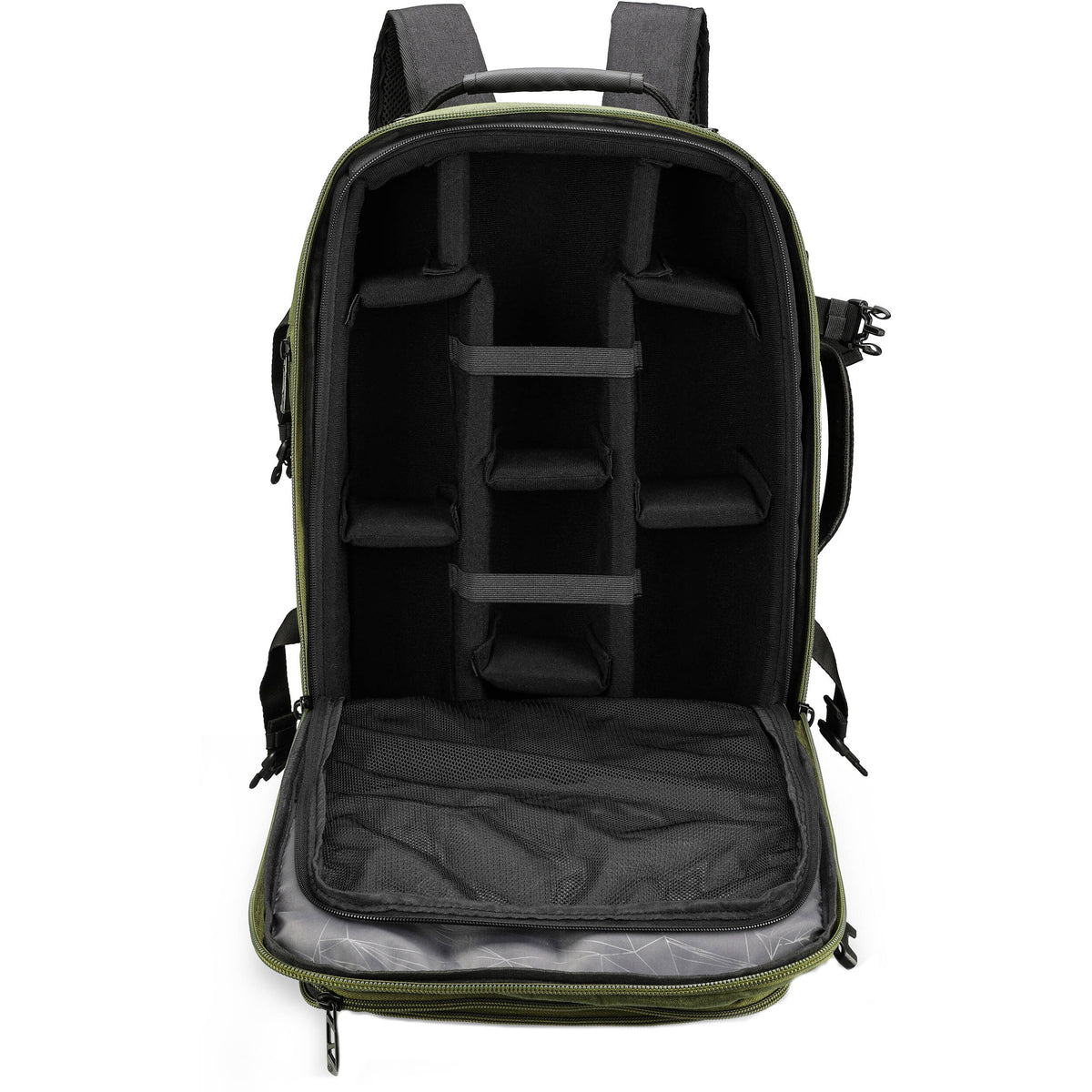 Mochila Swissdigital Berg Pro XL (Dark Verde, 37L) - vista lateral