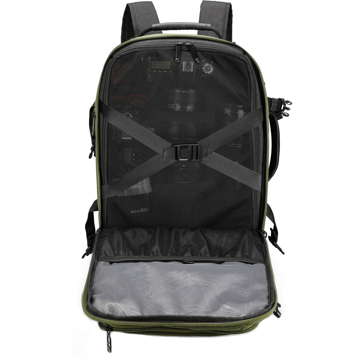 Mochila Swissdigital Berg Pro XL (Dark Verde, 37L) - contenido de la caja