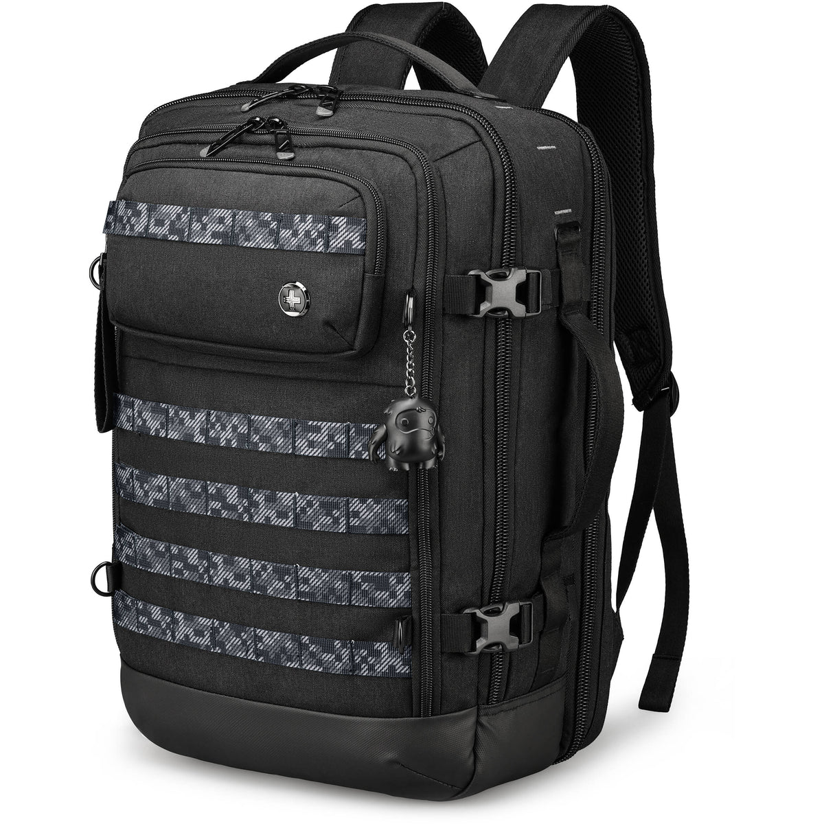 Mochila Swissdigital Berg Pro XL (Negro, 37L) - vista trasera