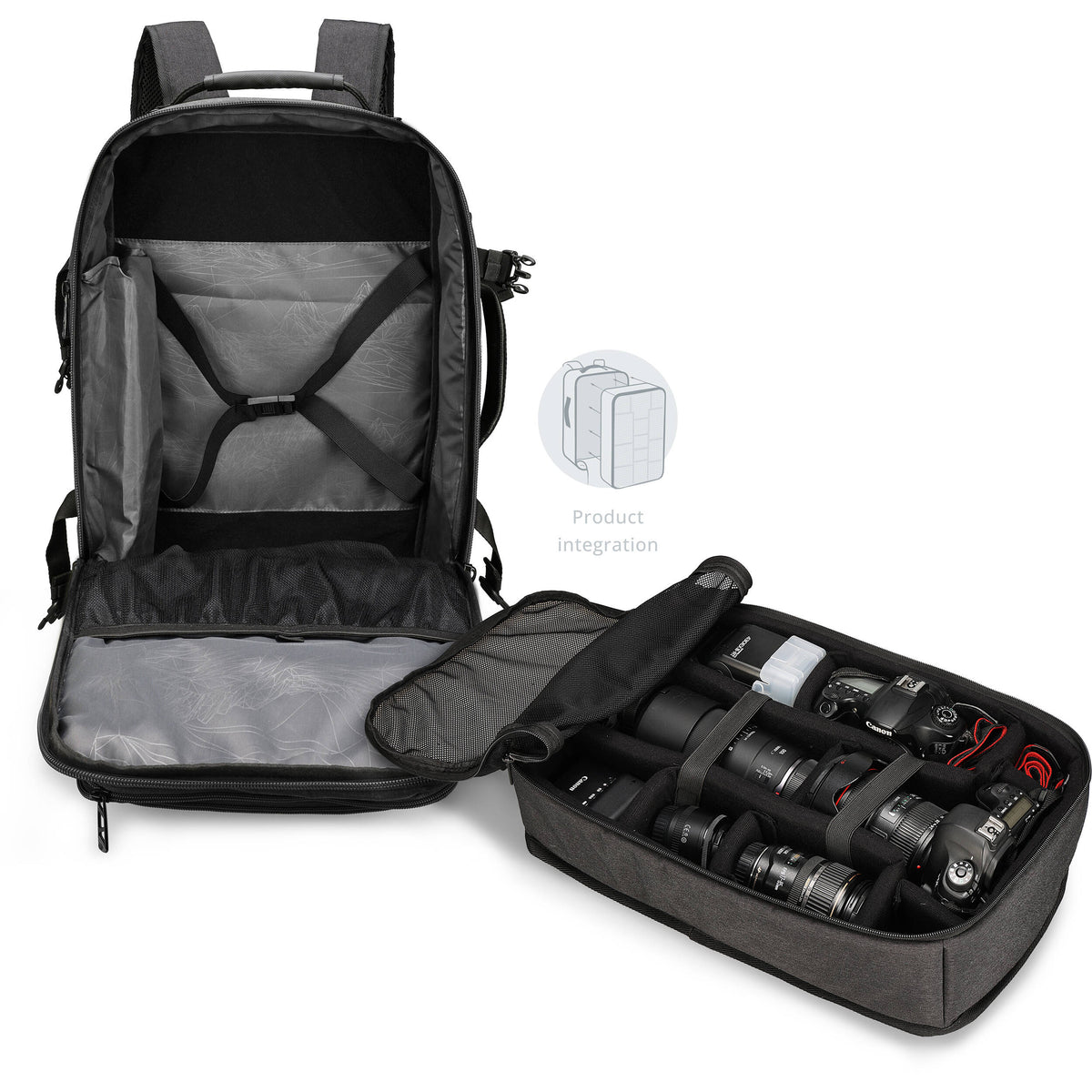 Mochila Swissdigital Berg Pro XL (Negro, 37L) - contenido de la caja