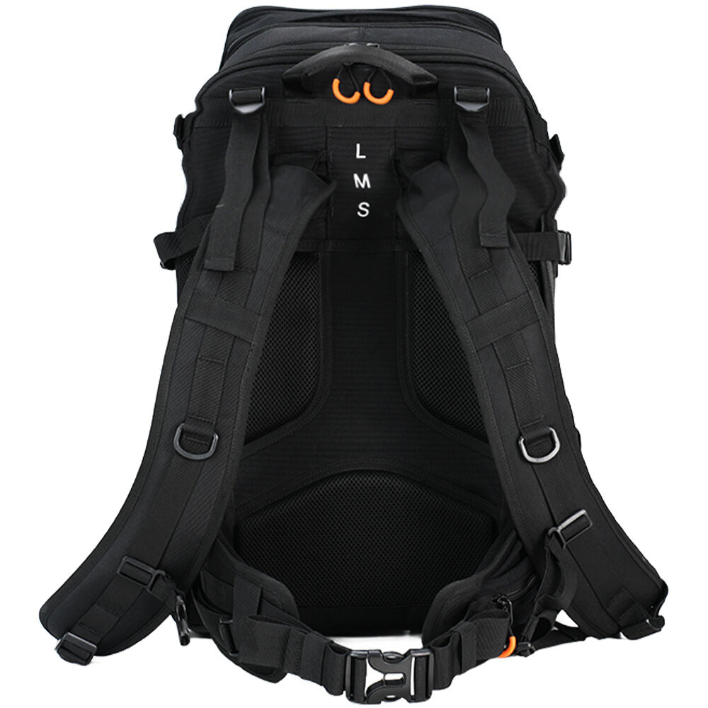 Mochila TARION PB-02 (30L, Negro) - vista trasera