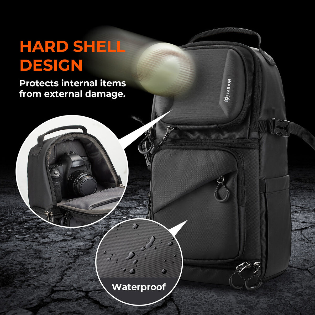 Mochila TARION TR-S Convertible Sling - contenido de la caja