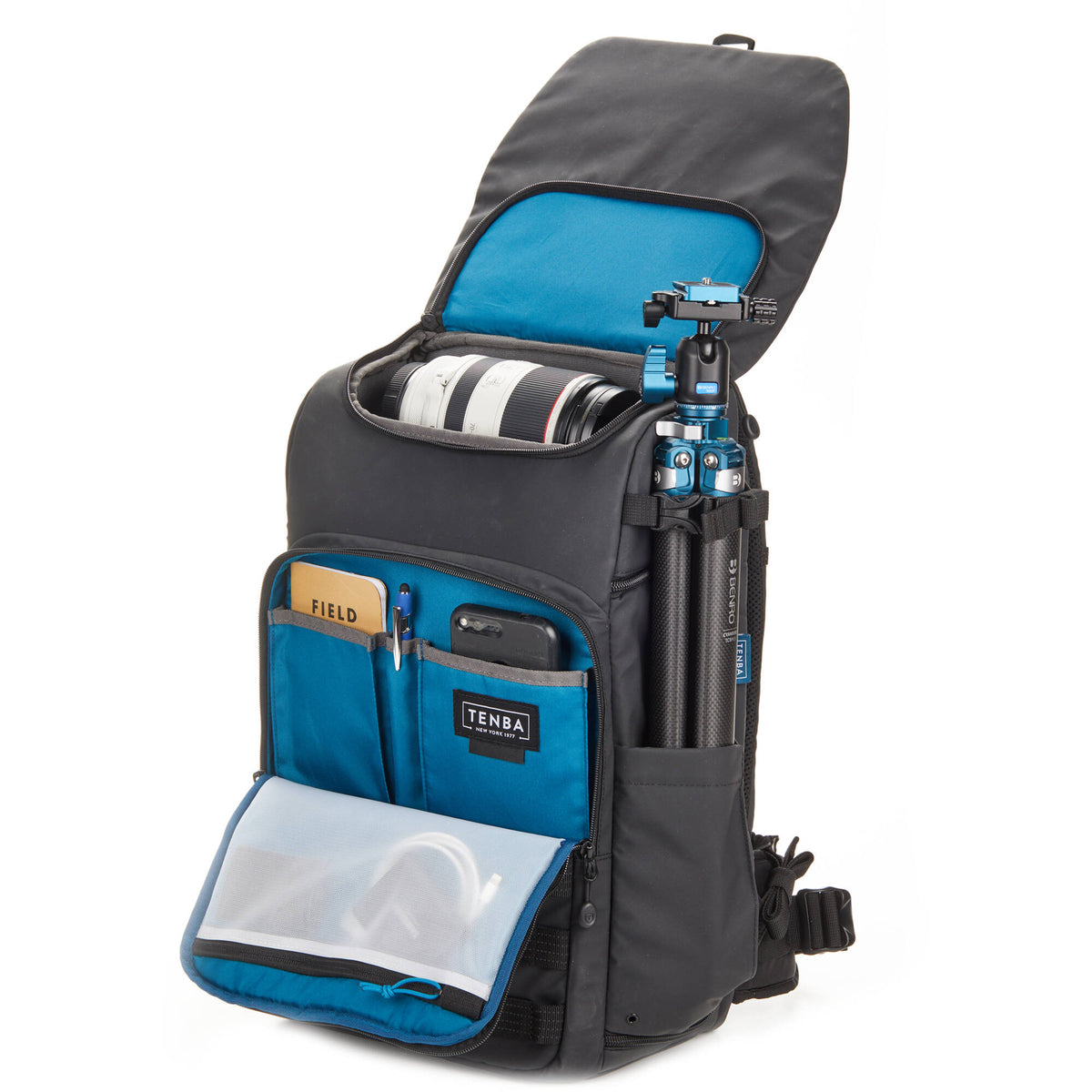 Mochila Tenba Axis V2 LT (Negro, 20L) - puertos y conexiones
