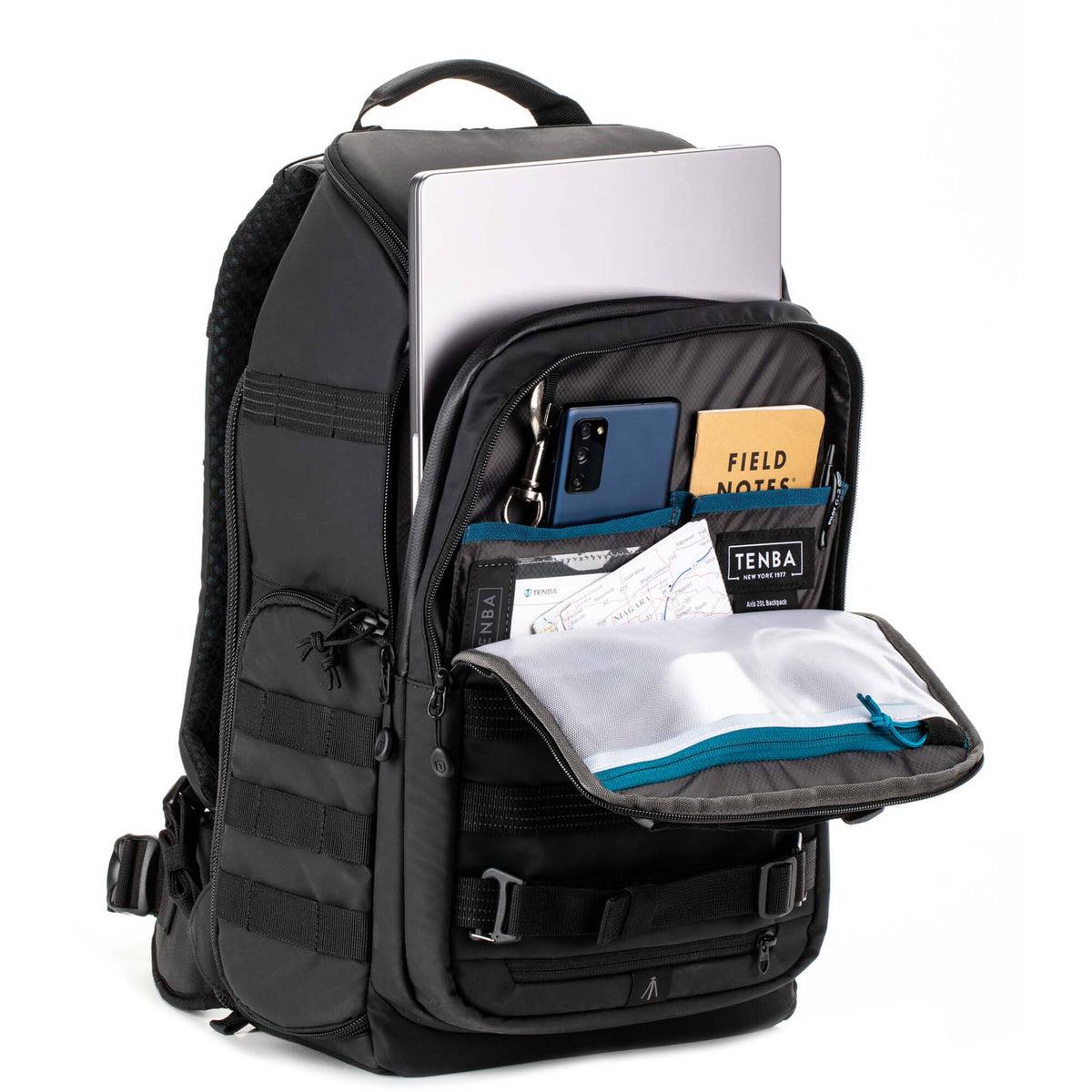Mochila Tenba Axis V2 (Negro, 20L) - puertos y conexiones