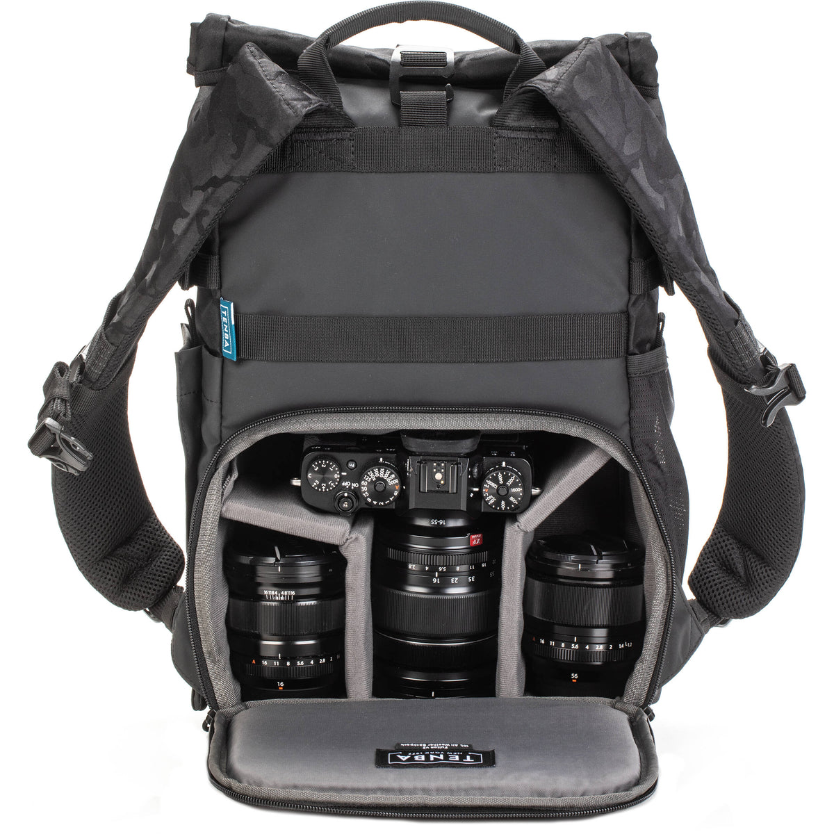 Mochila Tenba Fulton v2 10L Photo (Negro/Negro Camo) - detalle