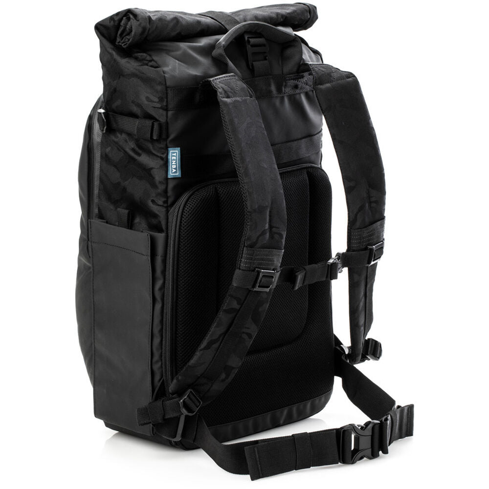 Mochila Tenba Fulton v2 16L Photo (Negro & Negro camouflage) - vista lateral
