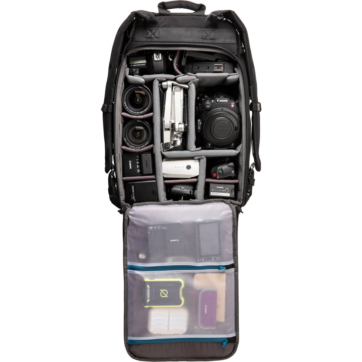 Mochila Tenba Roadie 22 (Negro) - puertos y conexiones