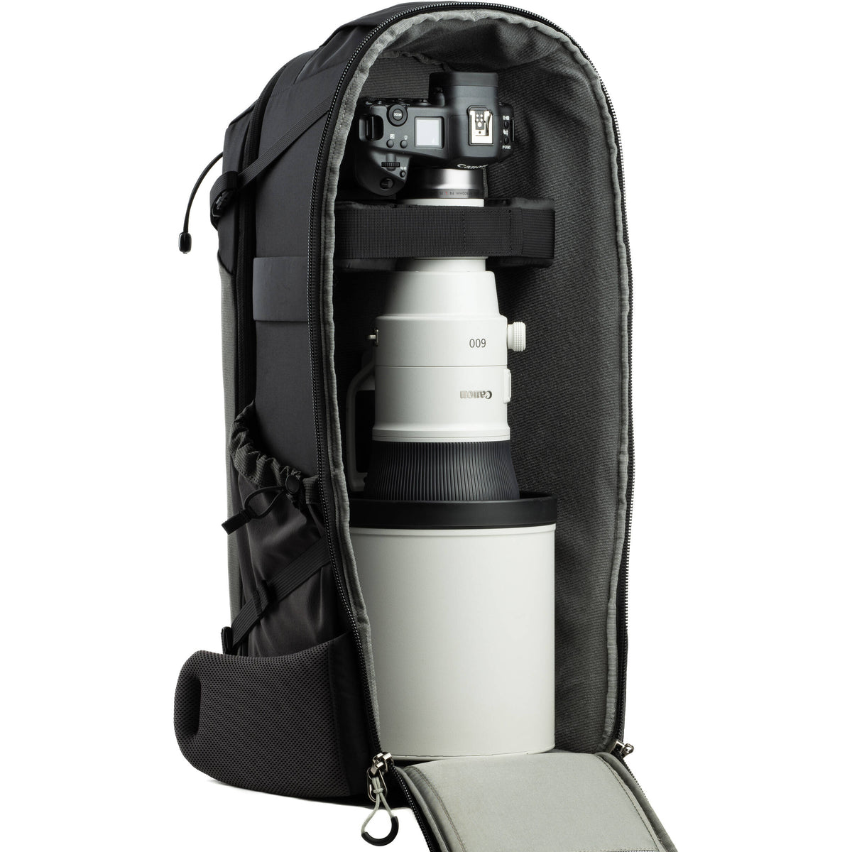 Mochila Think Tank Photo BackLight largo Lens (Slate Negro) - vista lateral