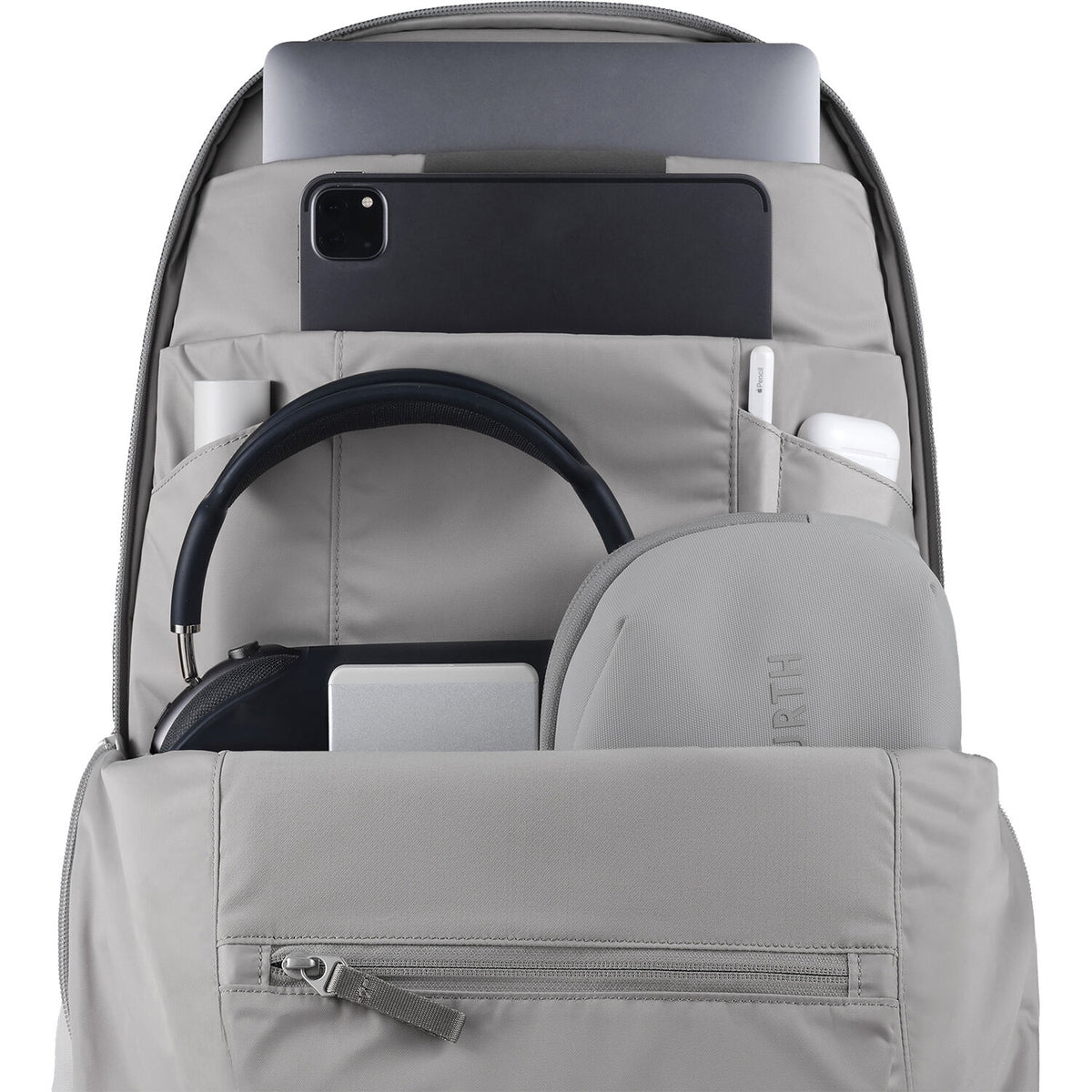 Mochila Urth Arkose con inserto para cámara (Gris Stone, 20L) - vista frontal