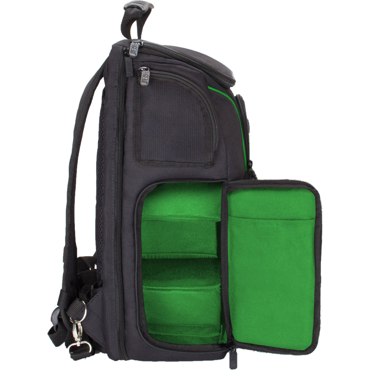 Mochila USA GEAR S17 (Negro/Interior Verde) - vista principal