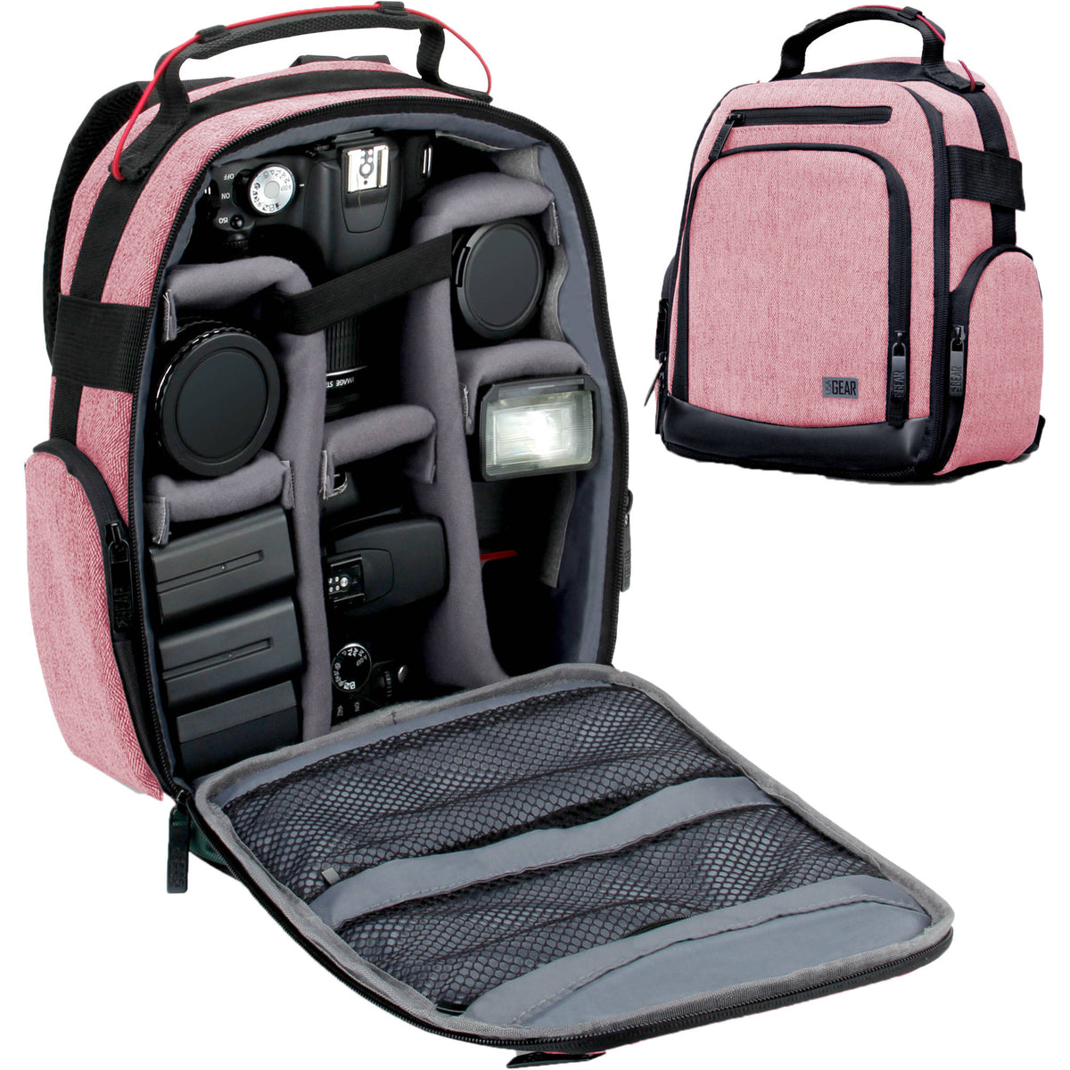 Mochila USA GEAR U-Series UBK (Rojo) - vista trasera