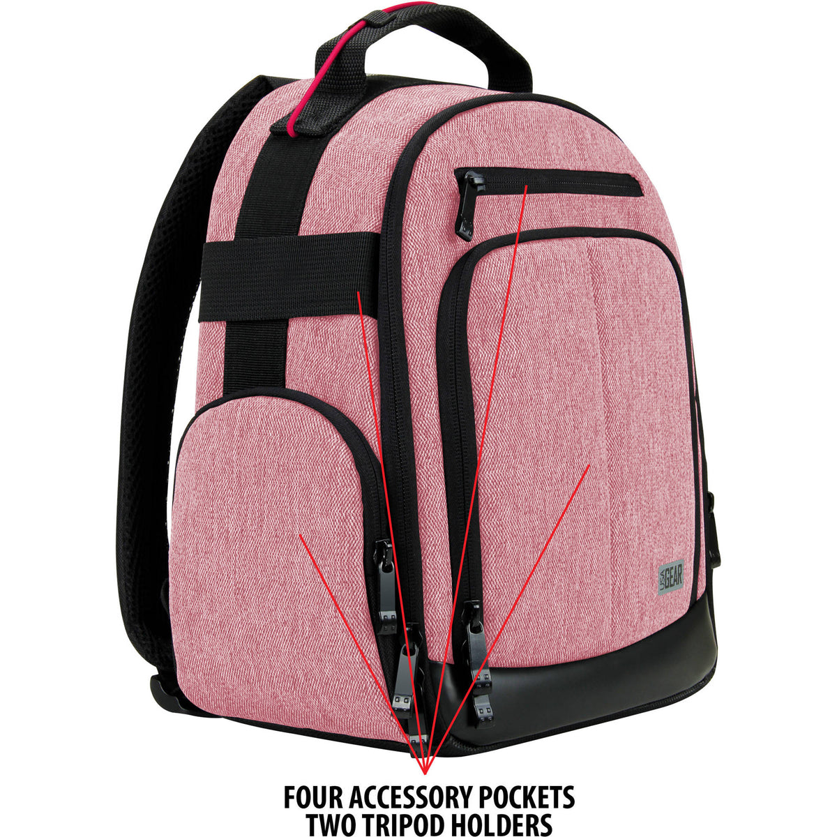 Mochila USA GEAR U-Series UBK (Rojo) - detalle