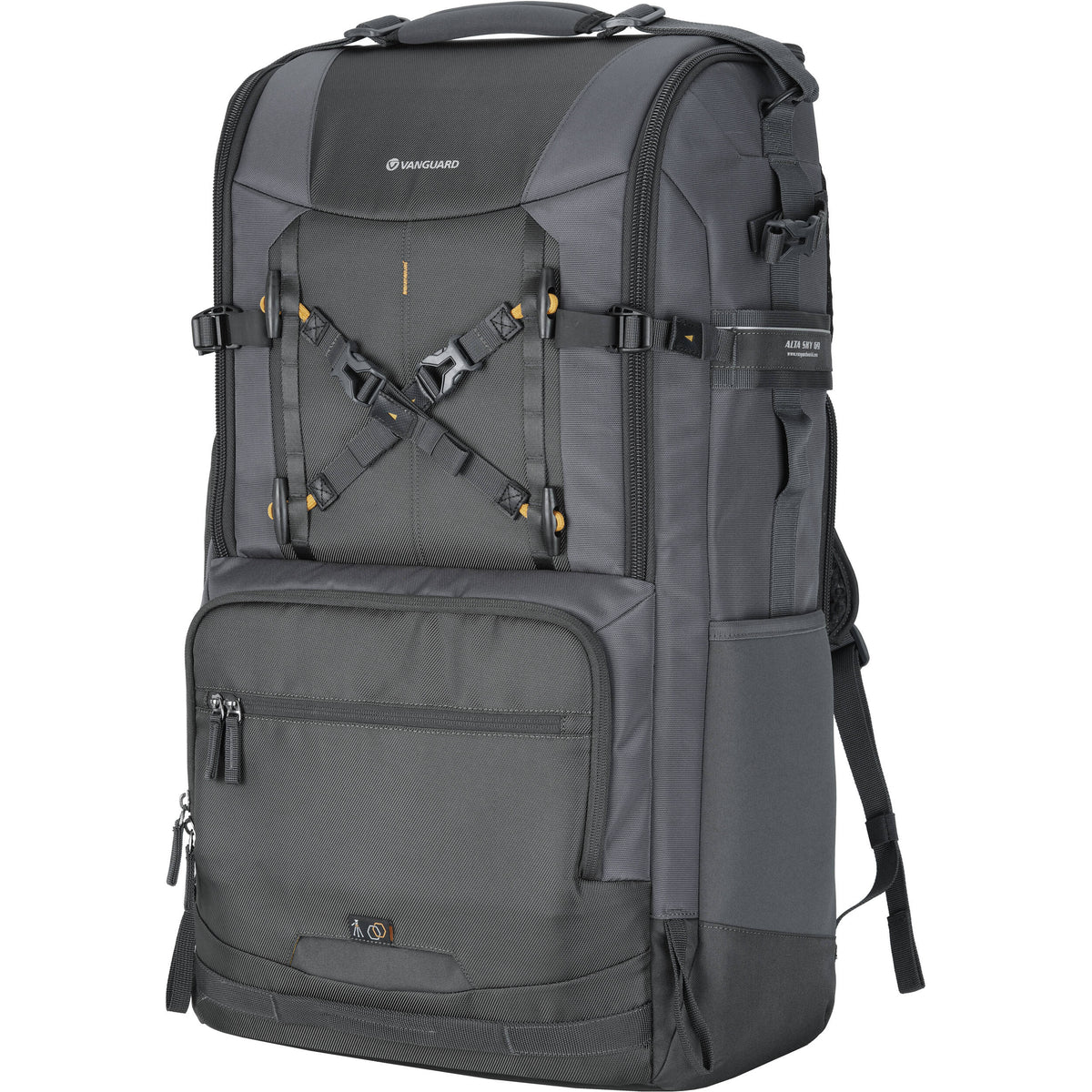 Mochila Vanguard ALTA SKY 69 (Dark Gris, 49L) - en uso