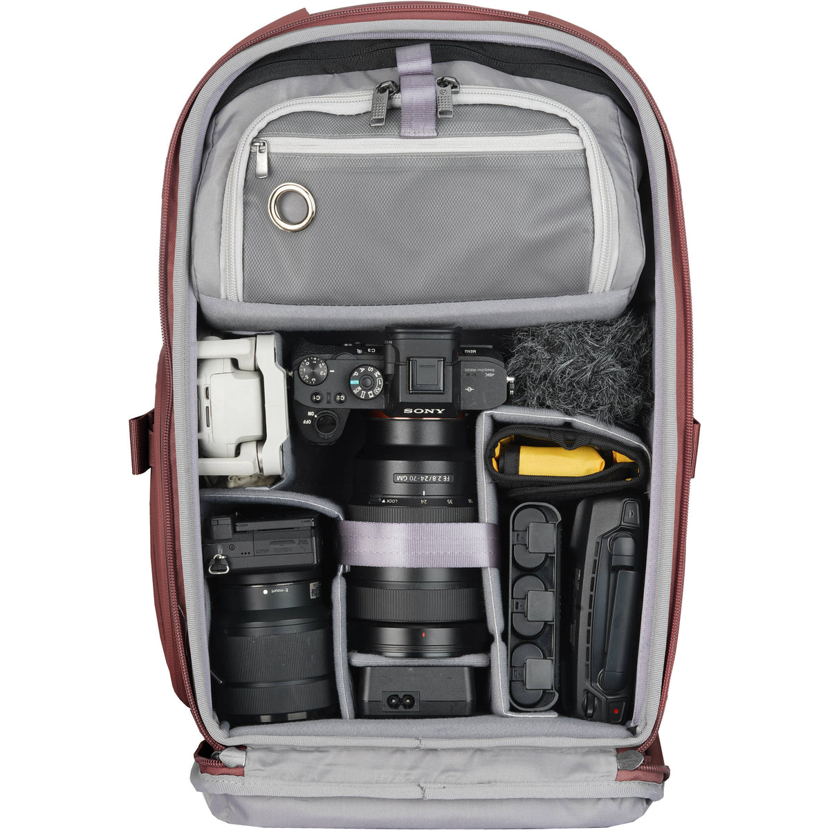 Mochila Vanguard VEO Metro (Magenta, 20L) - vista frontal