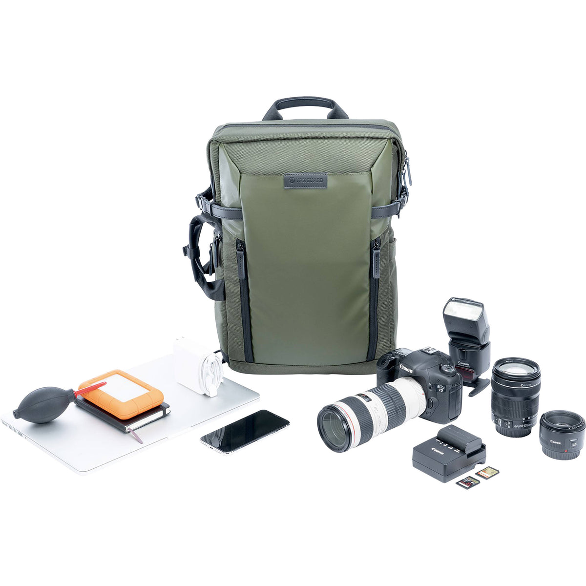 Mochila Vanguard VEO Select 45M (Verde) - en uso