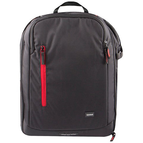 Mochila Vivitar DKS-42 Multi-Chamber (Negro) - vista frontal