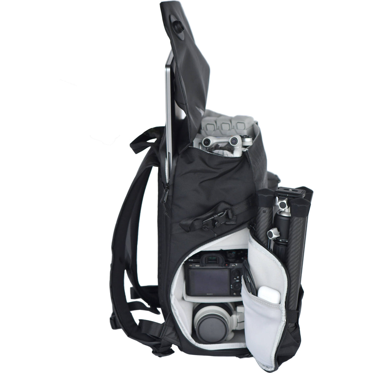 Mochila VSGO Negro Snipe (16L) - vista lateral