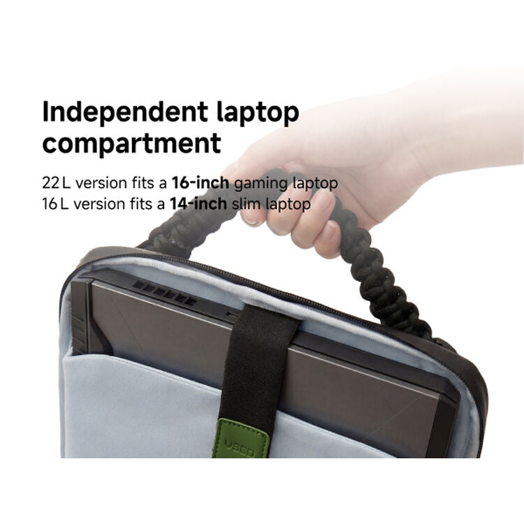 Mochila VSGO Snipe Casual (Verde, 16L) - en uso