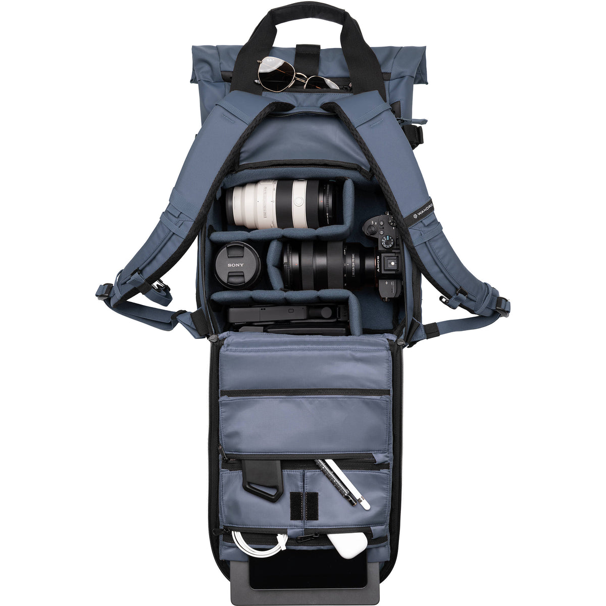 Mochila WANDRD PRVKE 15 Photo Bundle (Aegean Azul, 15L) - vista frontal