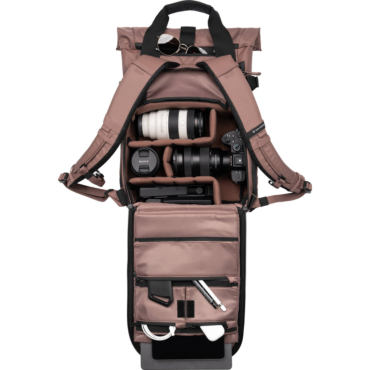 Mochila WANDRD PRVKE 15 Photo Bundle (Atacama Clay, 15L) - vista frontal