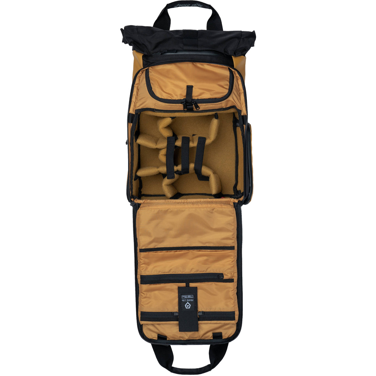 Mochila WANDRD PRVKE Lite V3 (Dallol Amarillo, 15L) - vista trasera