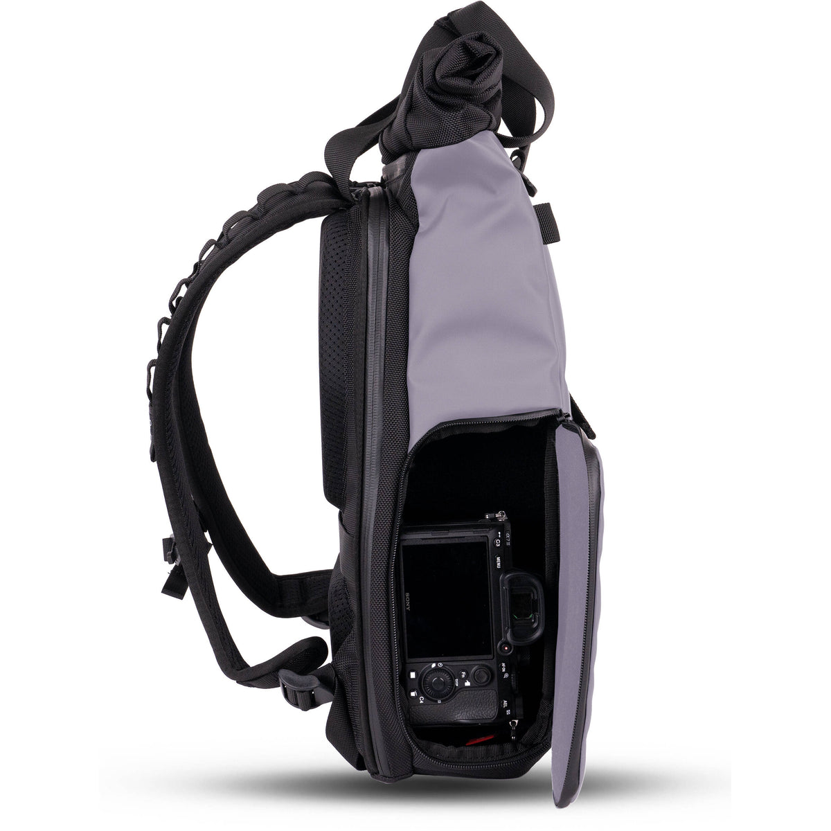 Mochila WANDRD PRVKE Lite V3 (Violeta Uyuni, 15L) - vista lateral