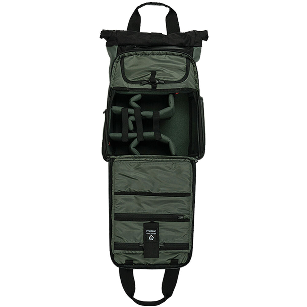 Mochila WANDRD PRVKE Lite V3 (Wasatch Verde, 15L) - vista trasera