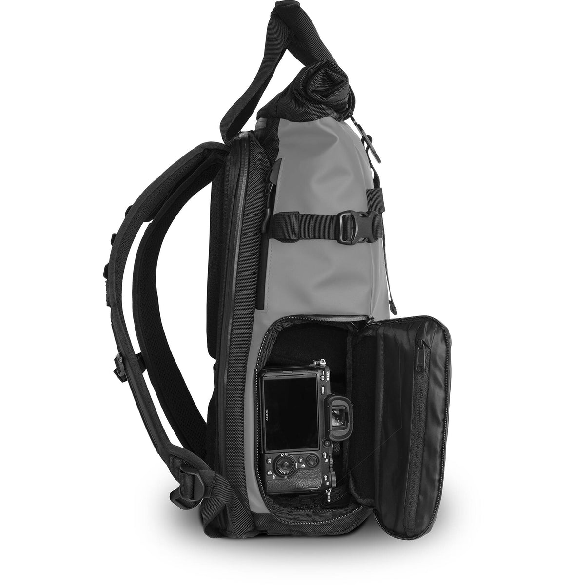 Mochila WANDRD PRVKE V3 (Makalu Gris, 31L ) - vista frontal