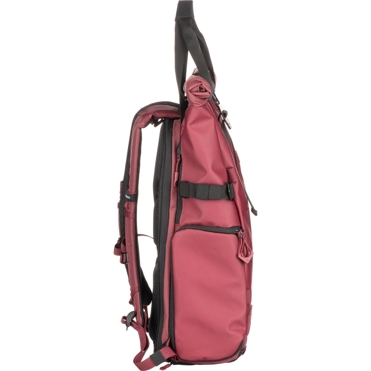 Mochila WANDRD PRVKE V4 Photo Bundle (Rhone Burgundy, 21L) - puertos y conexiones